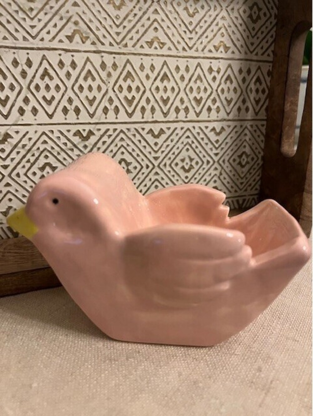Dove Handmade Glazed Ceramic Trinket Dish